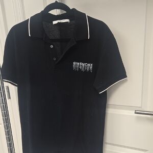 Givenchy Black Polo with White Trim